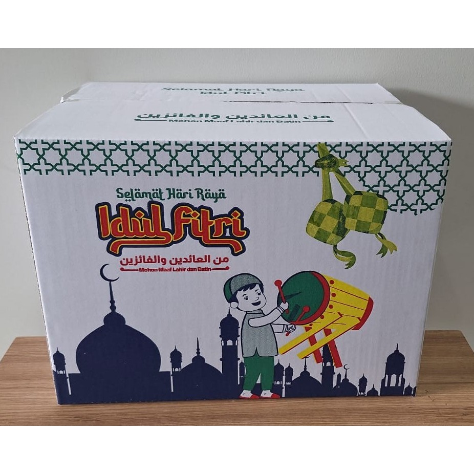 

Kardus Lebaran UK : 40x30x29 - LARGE PUTIH IDUL FITRI