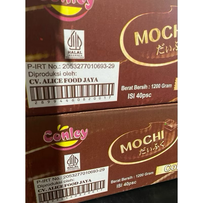 

MOCHI CONLEY SUPER COKLAT DUSAN ISI 40bungkus