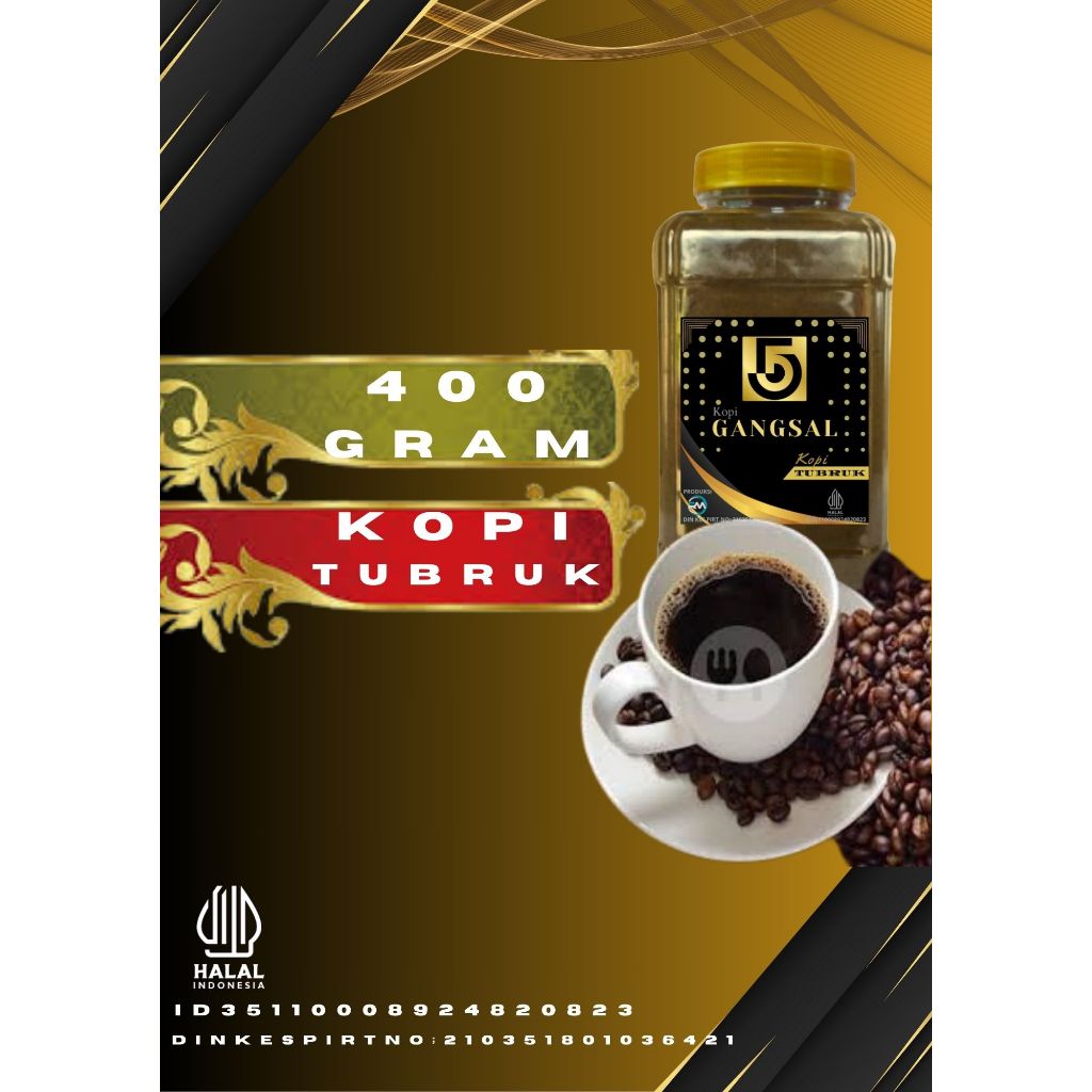 

KOPI BUBUK TUBRUK KEMASAN TOPLES 400 GRAM