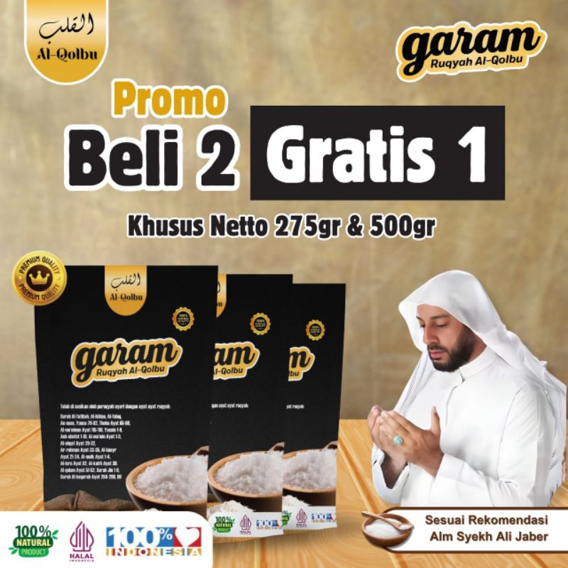 

ORIGINAL PRODUK GARAM RUQYAH -BONUS SABUN BIDARA AIR ZAM ZAM MINYAK KASTURI