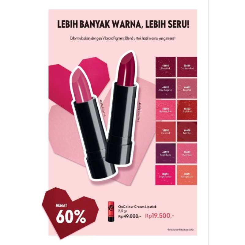 Oncolour Cream Lipstik Oriflame