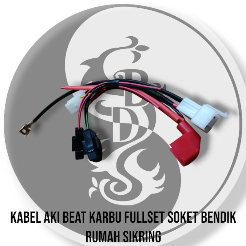 Kabel Aki Honda Beat Karbu Fullset Soket Bendik Rumah Sikring Kabel Accu Beat Kvy