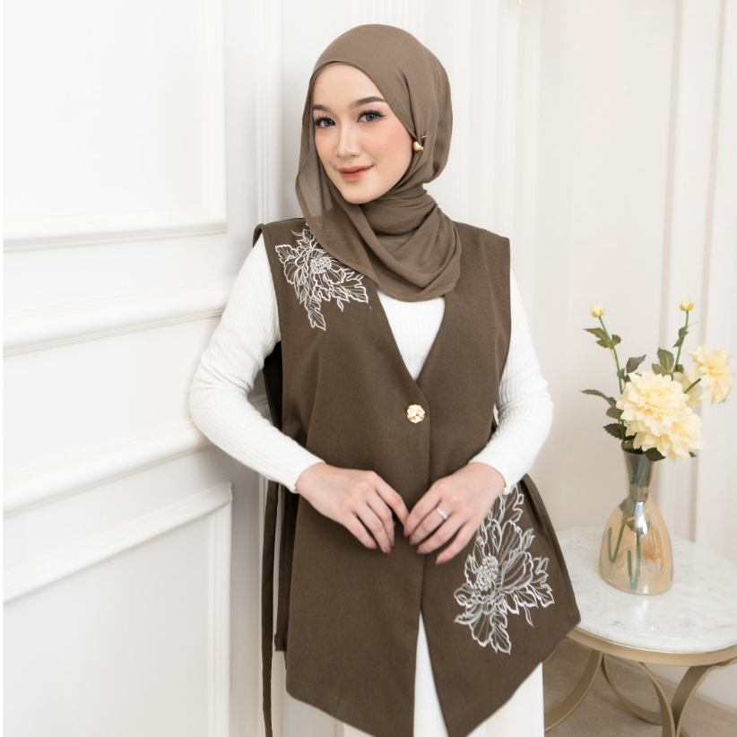 DEARLYF - CARRA - OOTD - OUTER - OUTFIT - WANITA - ELEGANT - SIMPLE - OOTD MODERN - ONE SET