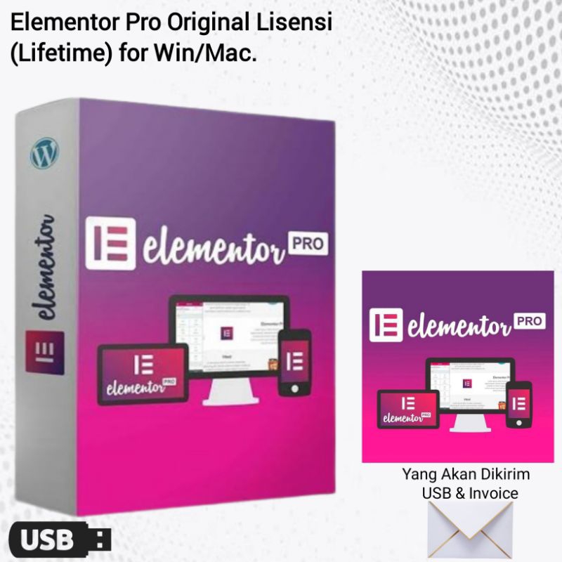 Elementor Pro Original Lisensi (Lifetime)