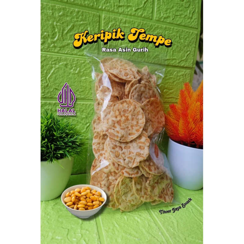 

Keripik Tempe Sagu Renyah Asin Gurih 250 Gram