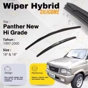 Sepasang Wiper Isuzu New panther Hi grade 1997-2000 Karet kaca Silicon hybrid