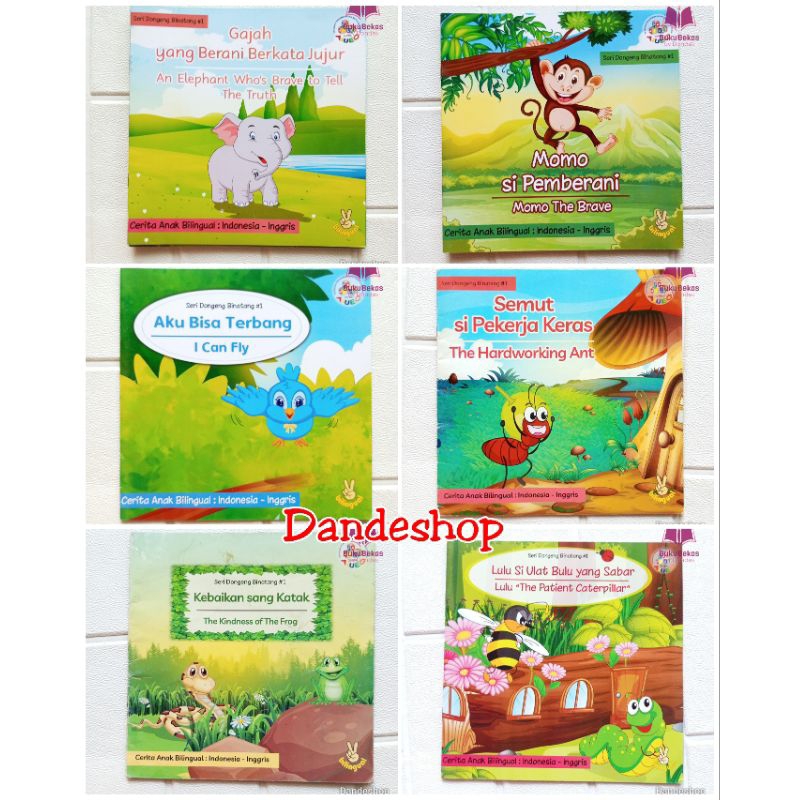 Seri Dongeng Binatang Bilingual Indonesia Inggris - Yayasan Pengembangan Anak Indonesia Bimba Aiueo 
