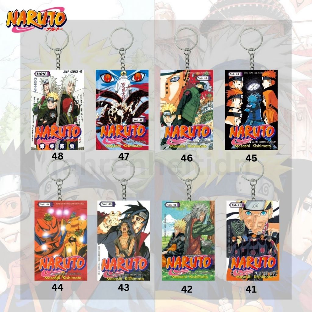 GANCI / GANTUNGAN KUNCI KOMIK NARUTO (2 SISI) | VOL 48 - 25