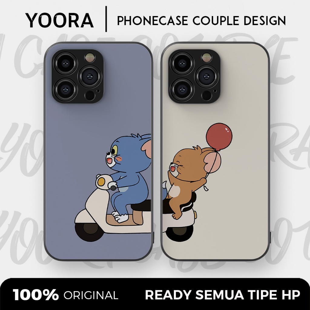 [TJ25] Custom Case Couple Tom and Jerry Premium Bisa Untuk Semua Tipe Hp