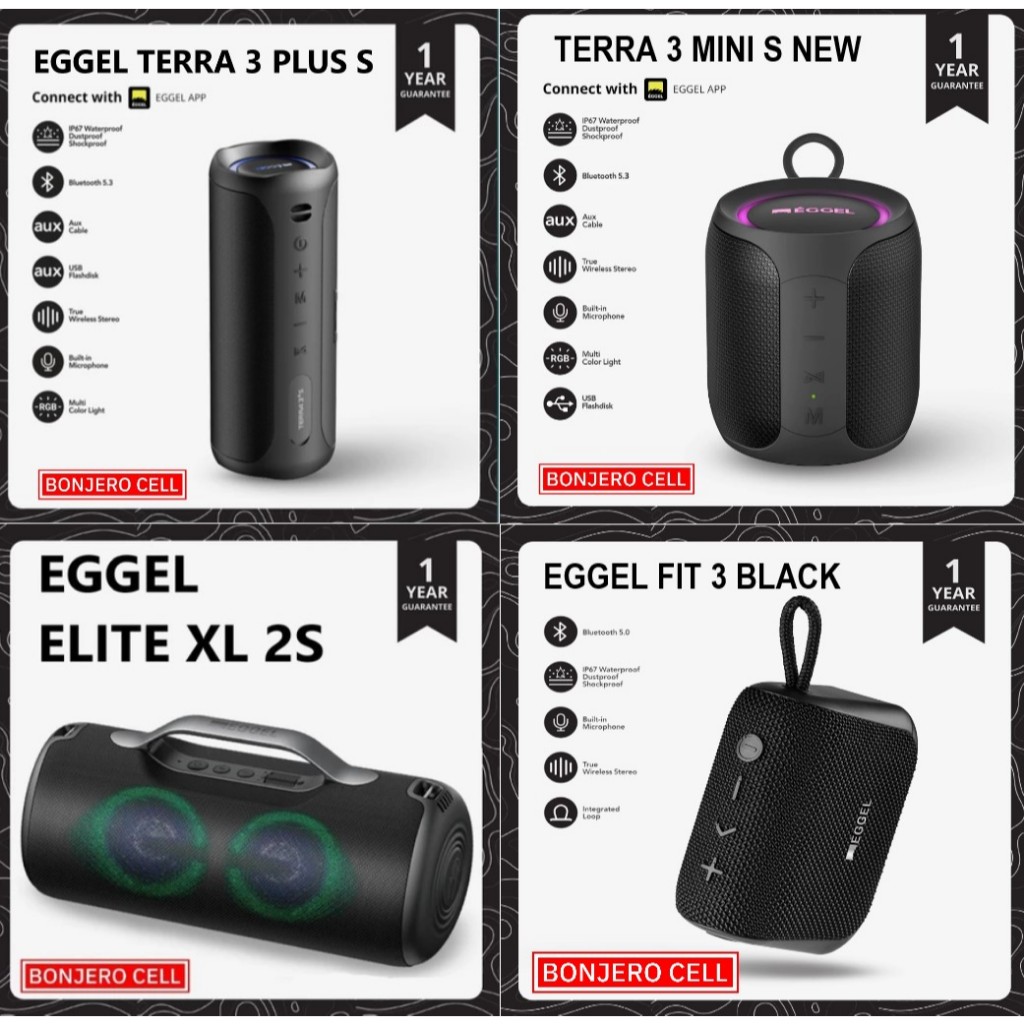 EGGEL BLUETOOTH SPEAKER FIT 3 TERRA ELITE XL 2S SOUNDBAR