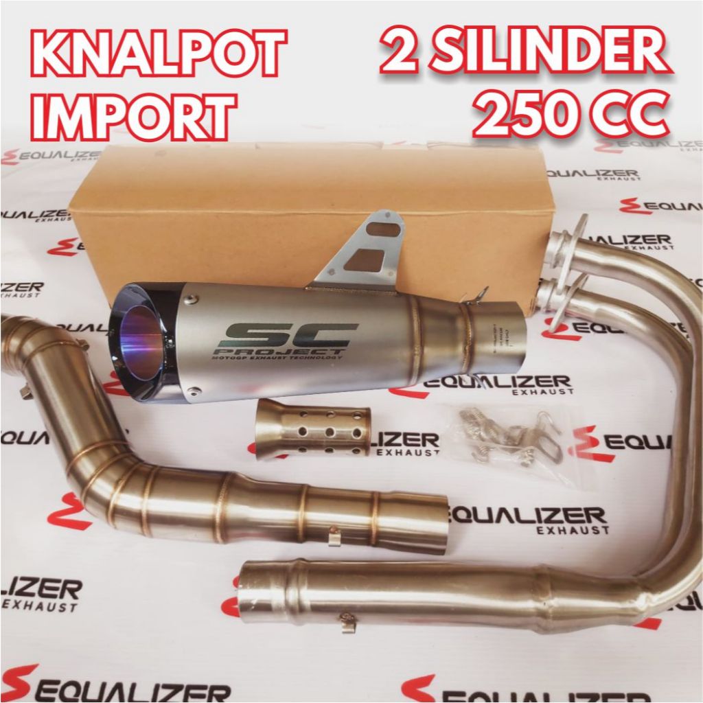 Knalpot Racing IMPORT Taiwan SC Project S1 Titan - Full System - Knalpot Racing VIXION  CBR 150 CB 1