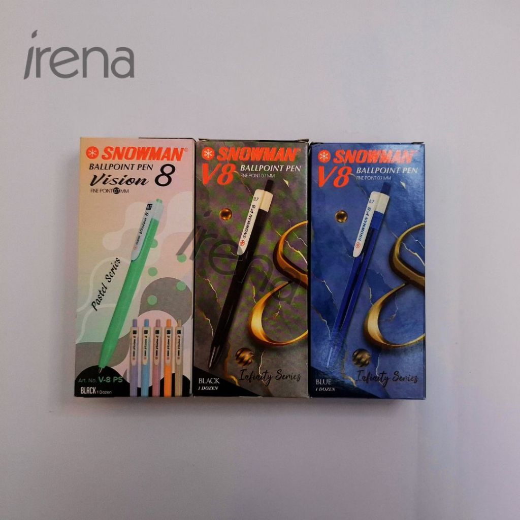 

Snowman Pulpen Bolpen V.8 Hitam dan Pastel 0,7mm murah Berkualitas Tinggi