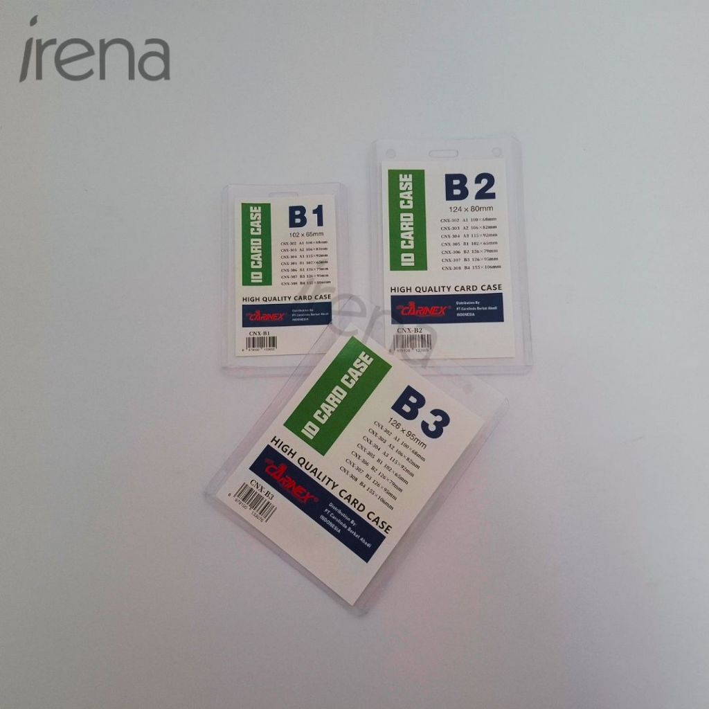 

Carinex ID Card Case Tempat Nametag B1 B2 B3 [20 pcs]/Vertikal