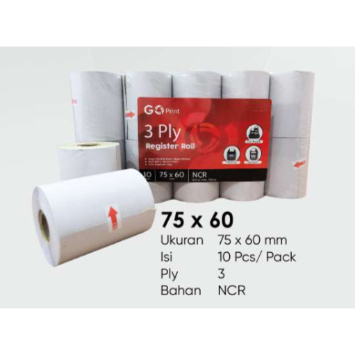 

register roll 3 ply 75 X 60