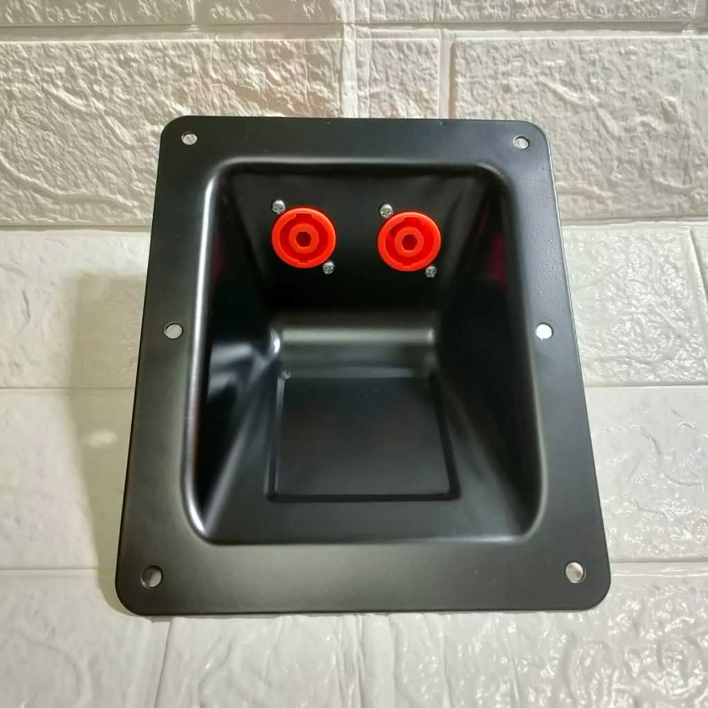Plat Spikon Speaker Cekung Besi Besar BMA / Panel Terminal Speakon