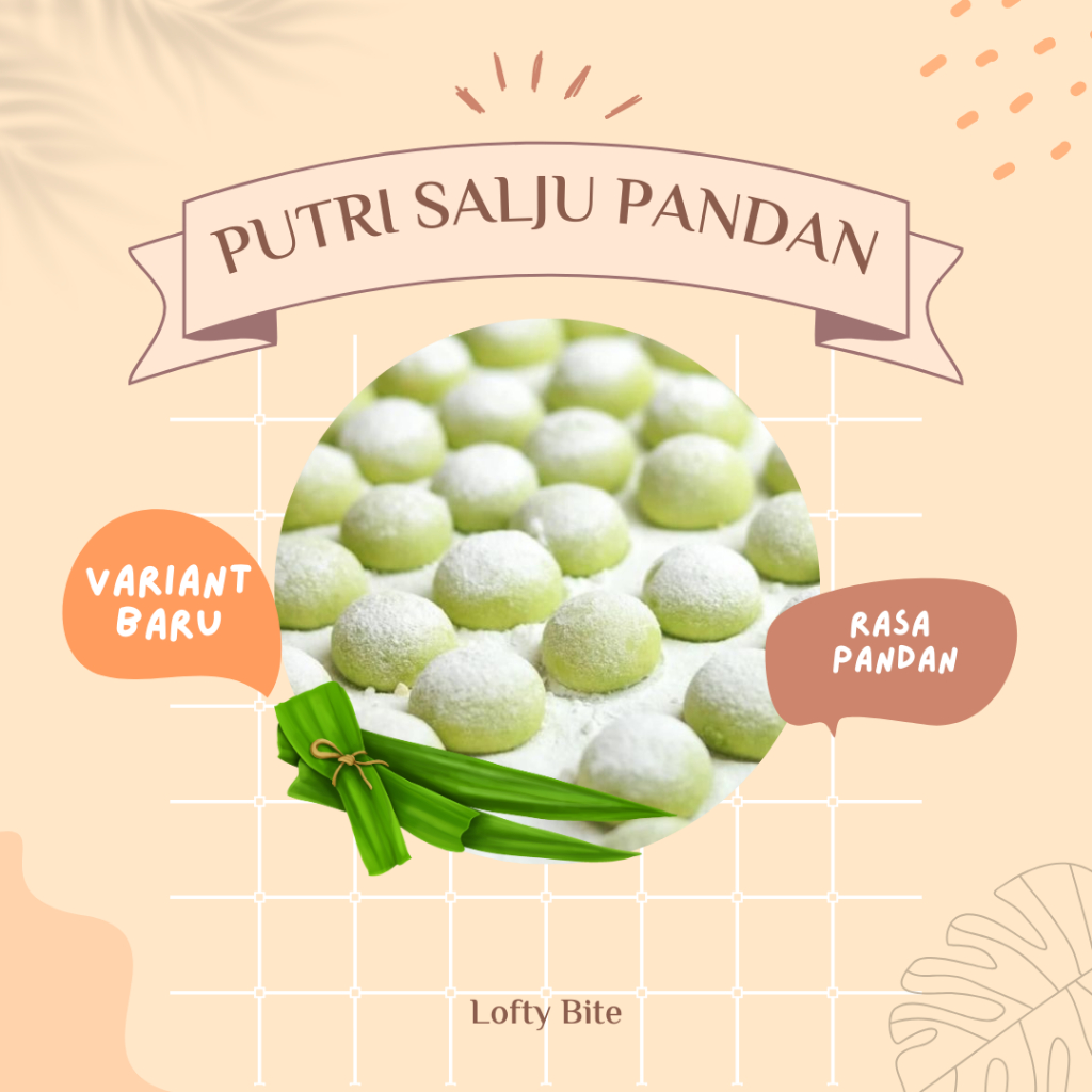 

Kue Putri Salju Pandan Tersedia Ukuran 250gr dan 500gr