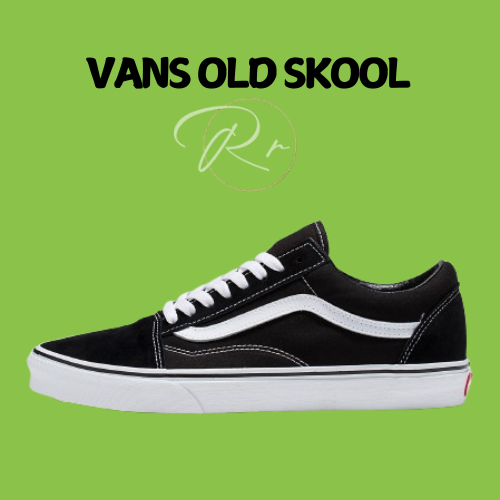 Sepatu Vans Old Skool Sneakers Black White Classic