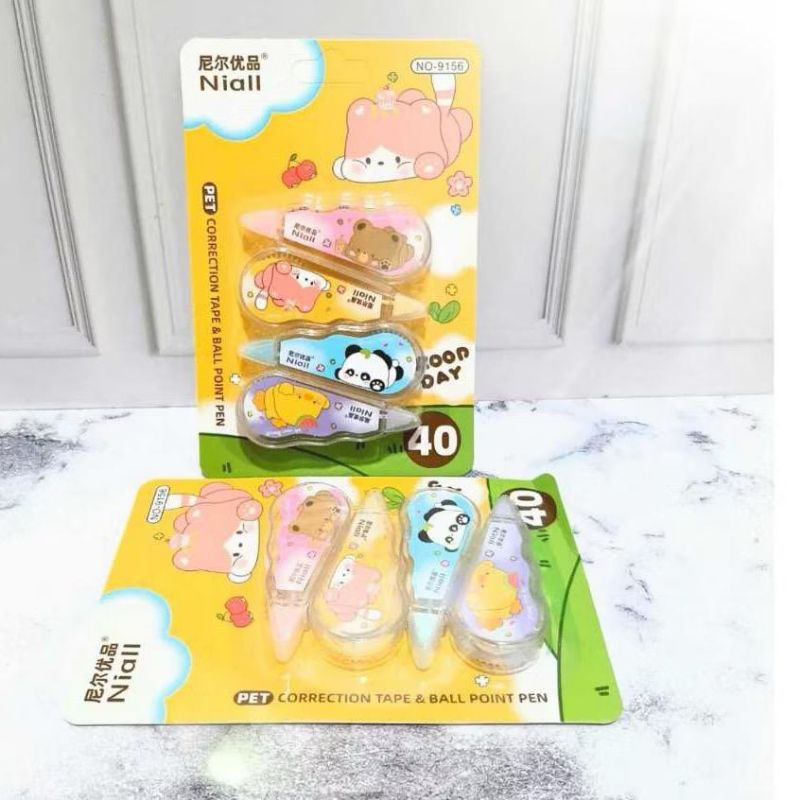 

Tape X Isi 4 / Correction Tape Set Karakter