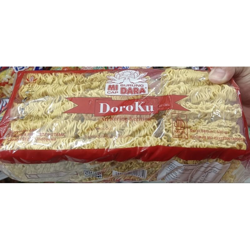 

mie cap burung dara / doroku mie kering keriting 630gr&67 gr