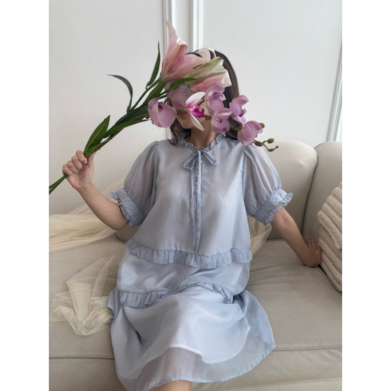 ANAYA DRESS/D0139/SHEER TUNIK MINI DRESS MIURA