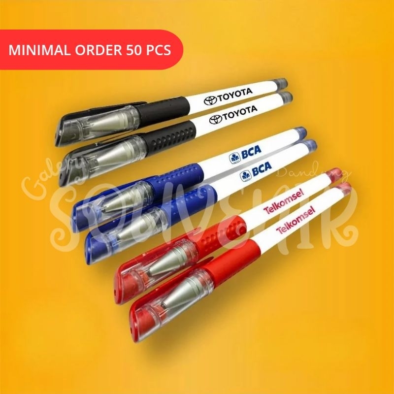

Ballpoint bolpen pulpen pena Gel Custom Desain Insert paper Logo Nama Souvenir Acara Kantor Seminar Premium