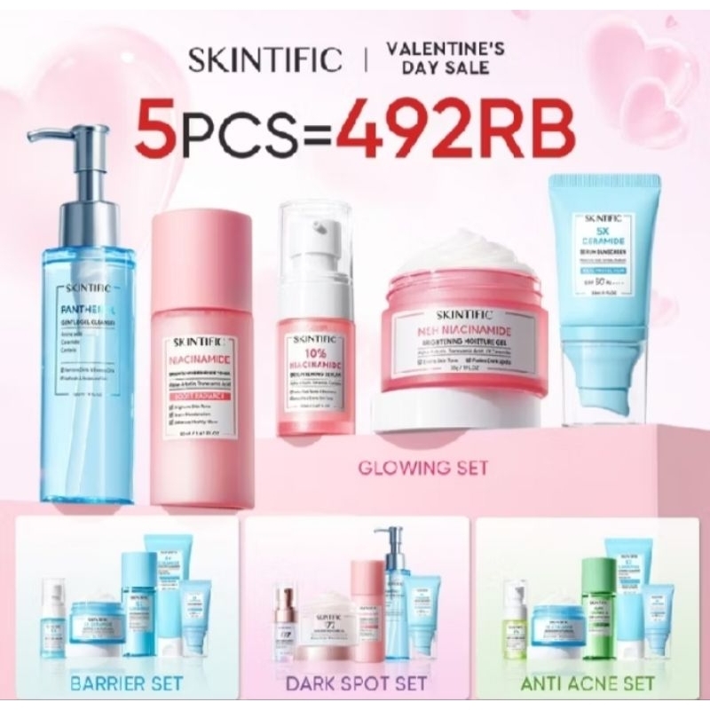 SKINTIFIC -5PCS Paket Skincare| Dark Spot Set