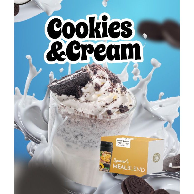 

Spencer's MealBlend Cookies & Cream - Minuman Pengganti Makan Multigrain Drink (isi 15 Sachet)