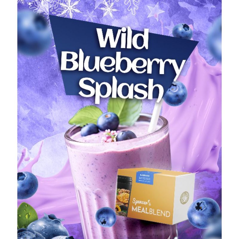 

Spencer's MealBlend Wild Blueberry - Minuman Pengganti Makan Multigrain Drink (isi 15 Sachet)