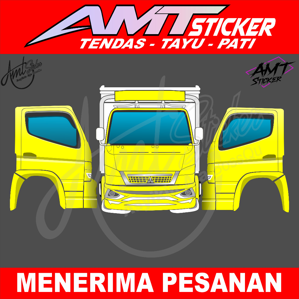 Stiker Film Kaca Truk Canter/dyna/ragasa - Film warna biru