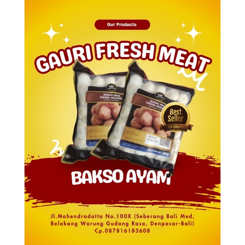 

Bakso Ayam/Bakso Untuk Digoreng