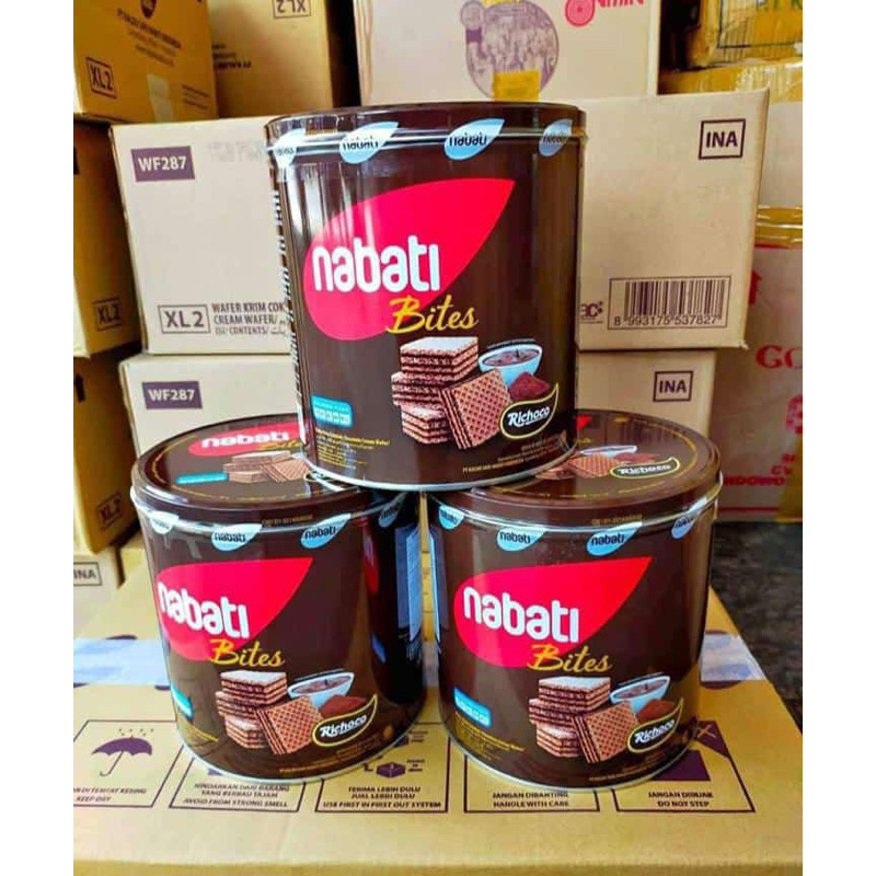 

grosir Nabati Bites Cokelat 1 kardus isi 6 kaleng