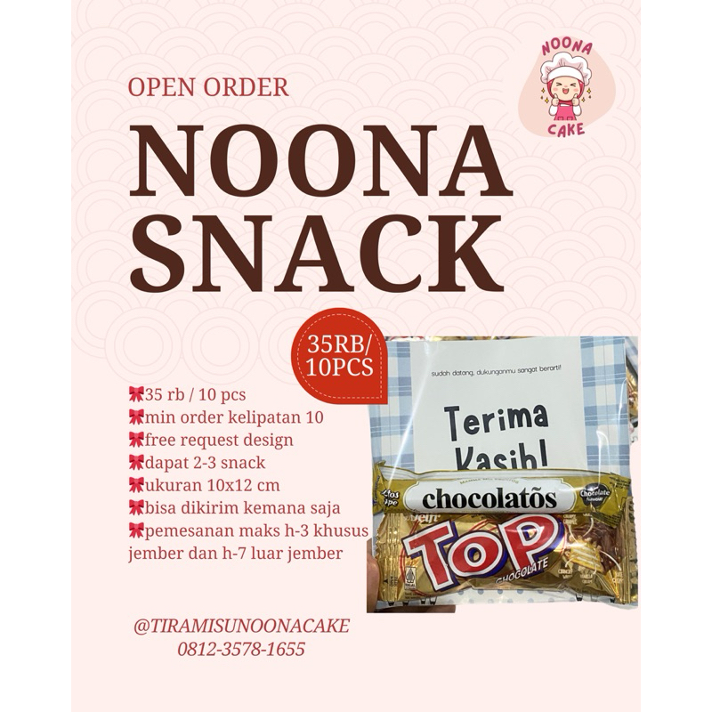 

Noona Snack | Mini Gift | Gift Sempro | Gift Sidang | Snack | Hadiah | Makanan Ringan