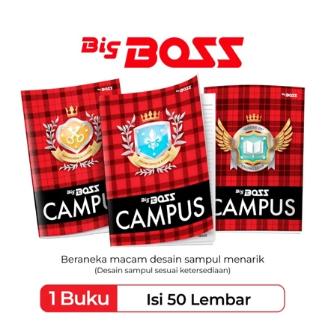 

Buku Tulis 50 Lembar BigBoss Campus Pak Isi 10 / Big Boss Campus 50 / BigBoss Kampus 50