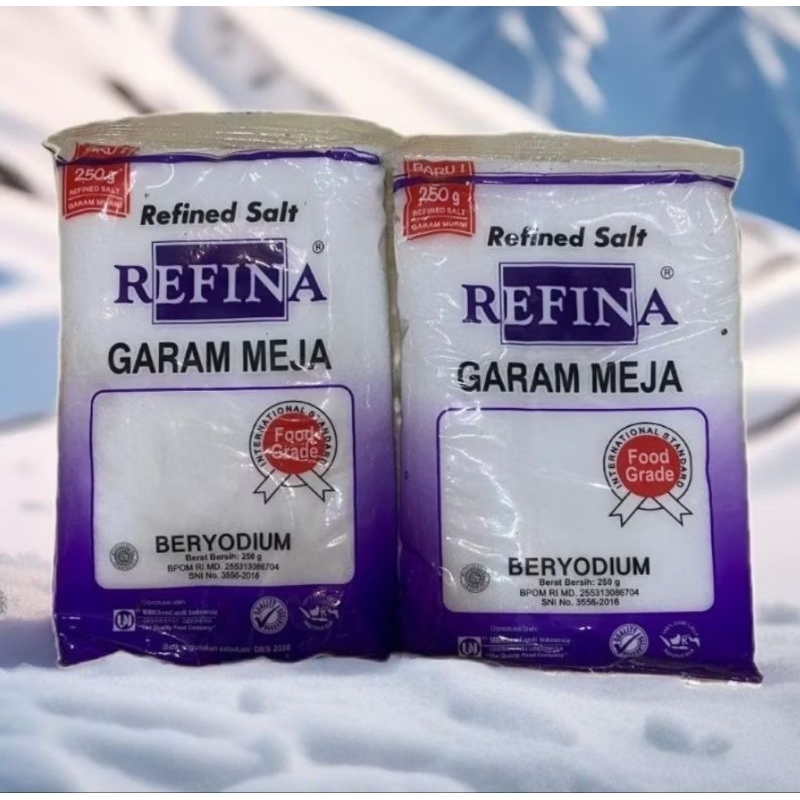 

REFINA Garam Meja Beryodium 250 500gr