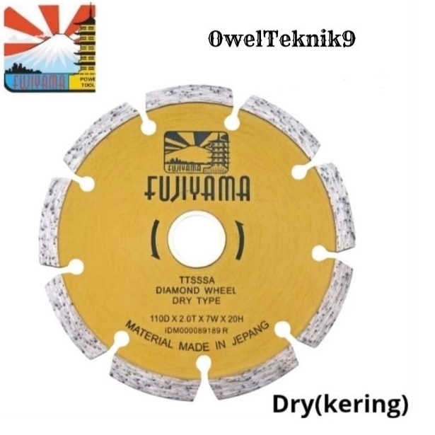 OwelTeknik9 - Diamond Wheel FUJIYAMA Dry/Pemotong Keramik Fujiyama Kwaitas Japan 100% ORIGINAL