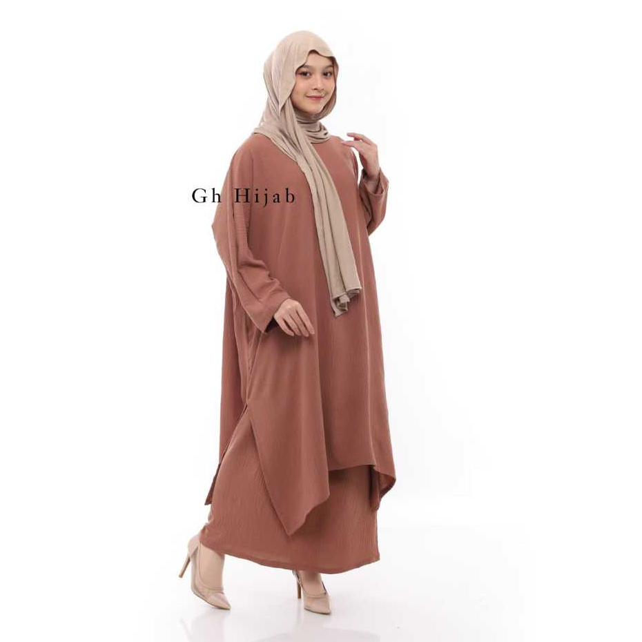 𝐆𝐇 Hera Tunik Set (One Set Tunik Melayu) / KAFTAN TUNIK SETELAN ( TUNIK+ ROK )