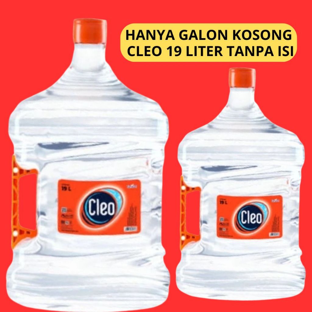 

Galon Kosong CLEO 19 Liter Hanya Galon SajaTanpa Air Galon CLEO Kosongan Bagus Dan Berkualitas