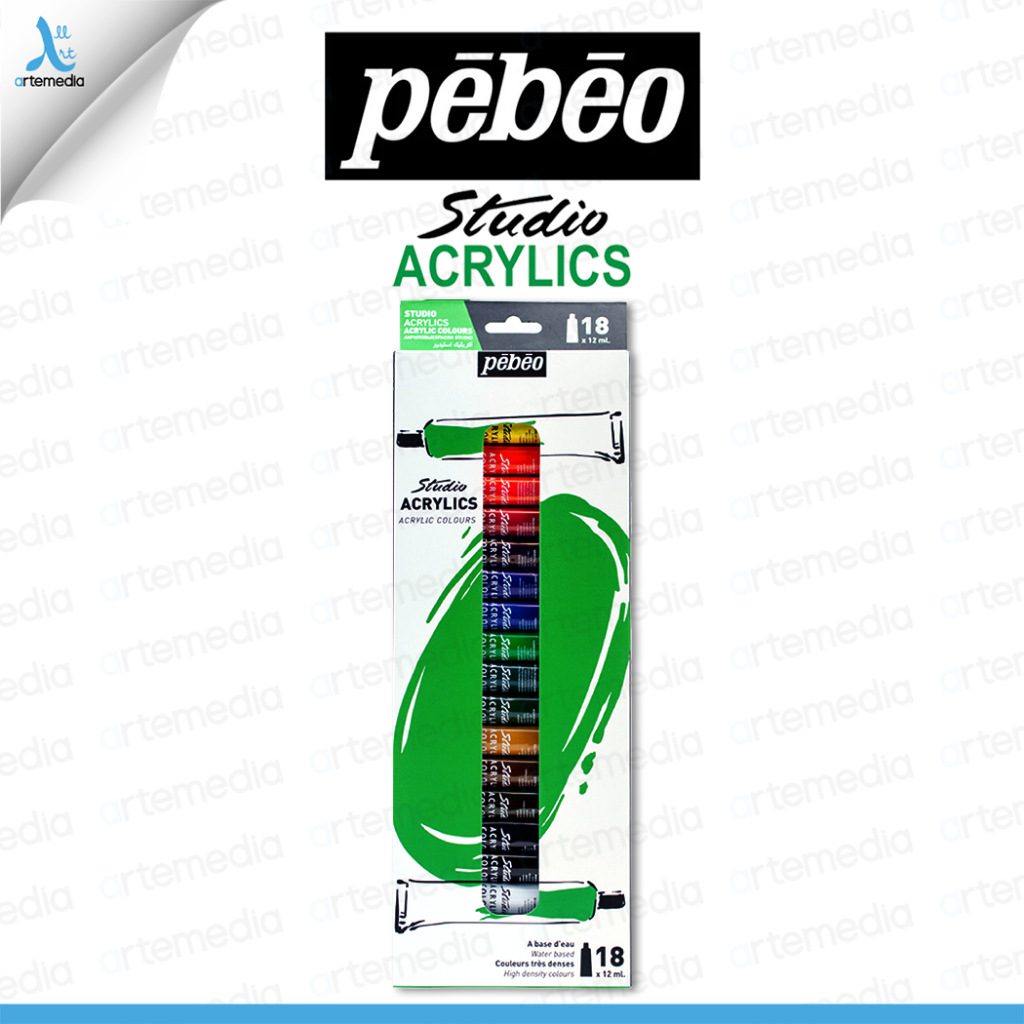 

Pebeo Studio Acrylic Paint 18x12ml Tube Set