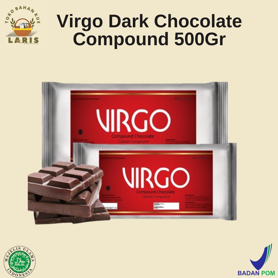 

VIRGO DARK CHOCOLATE COMPOUN 500 GRAM