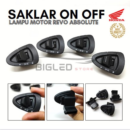 TOMBOL SAKLAR LAMPU ON OFF ON/OFF REVO ABSOLUTE-ABS-FIT-BLADE-SCOOPY NEW