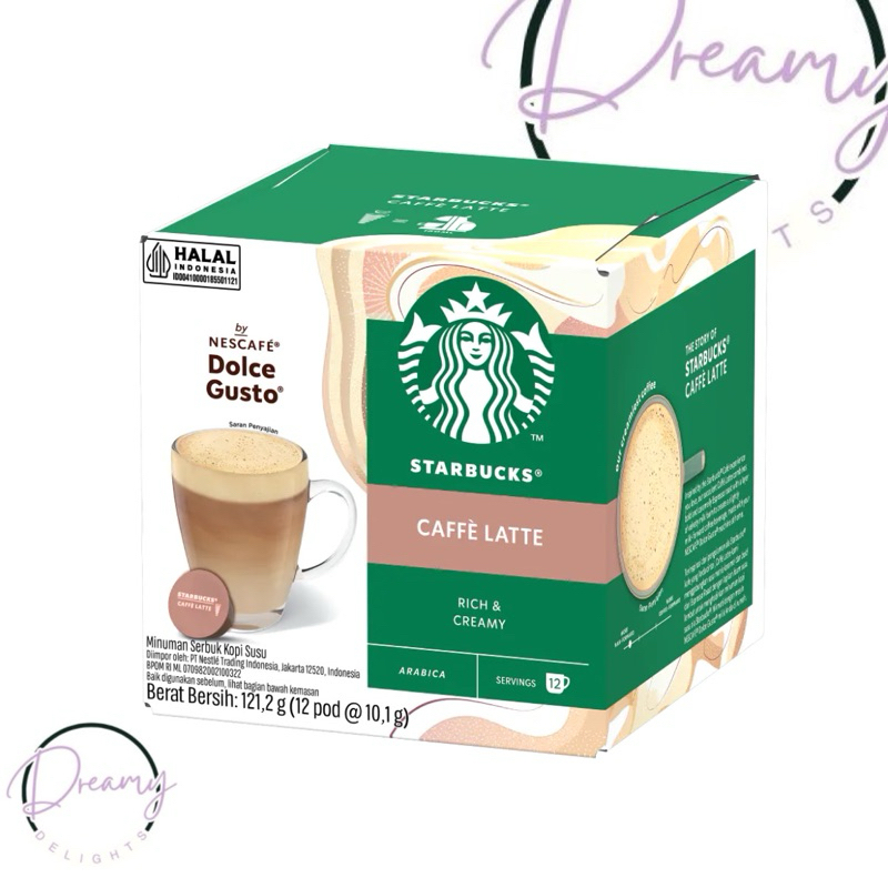 

Dolce Gusto Starbucks caffe latte capsules exp 28/12-25