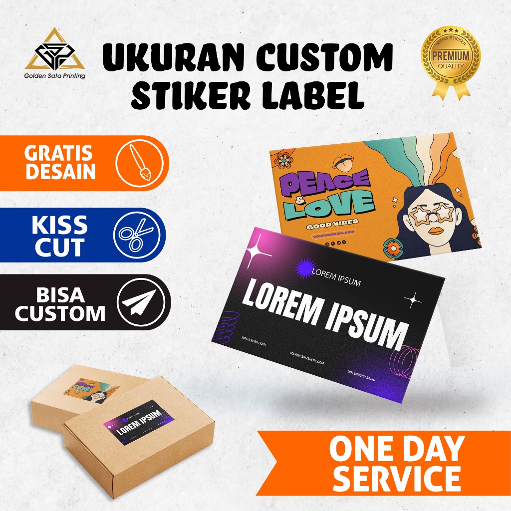 

UKURAN CUSTOM STIKER LABEL CROMO