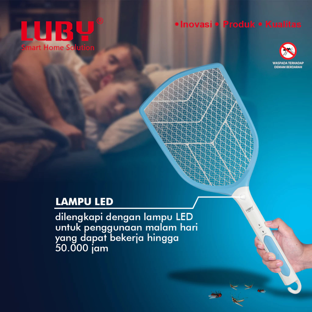 RAKET NYAMUK LUBY L3839 1800 MAH 2500 V