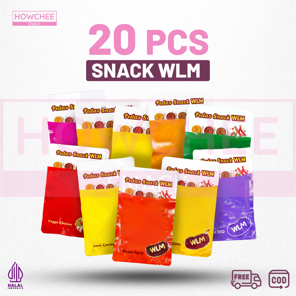 

Howcheesnack - [20PCS] [Halal] [Promo] Aneka WLM Snack Rasa Pedas 100gr Camilan Pedas