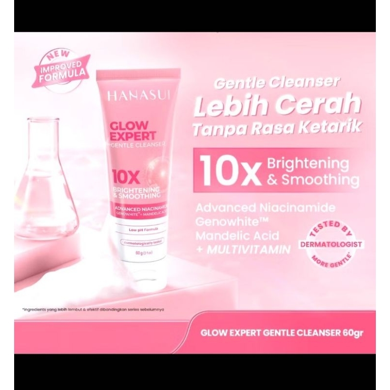facial wash hanasui glow