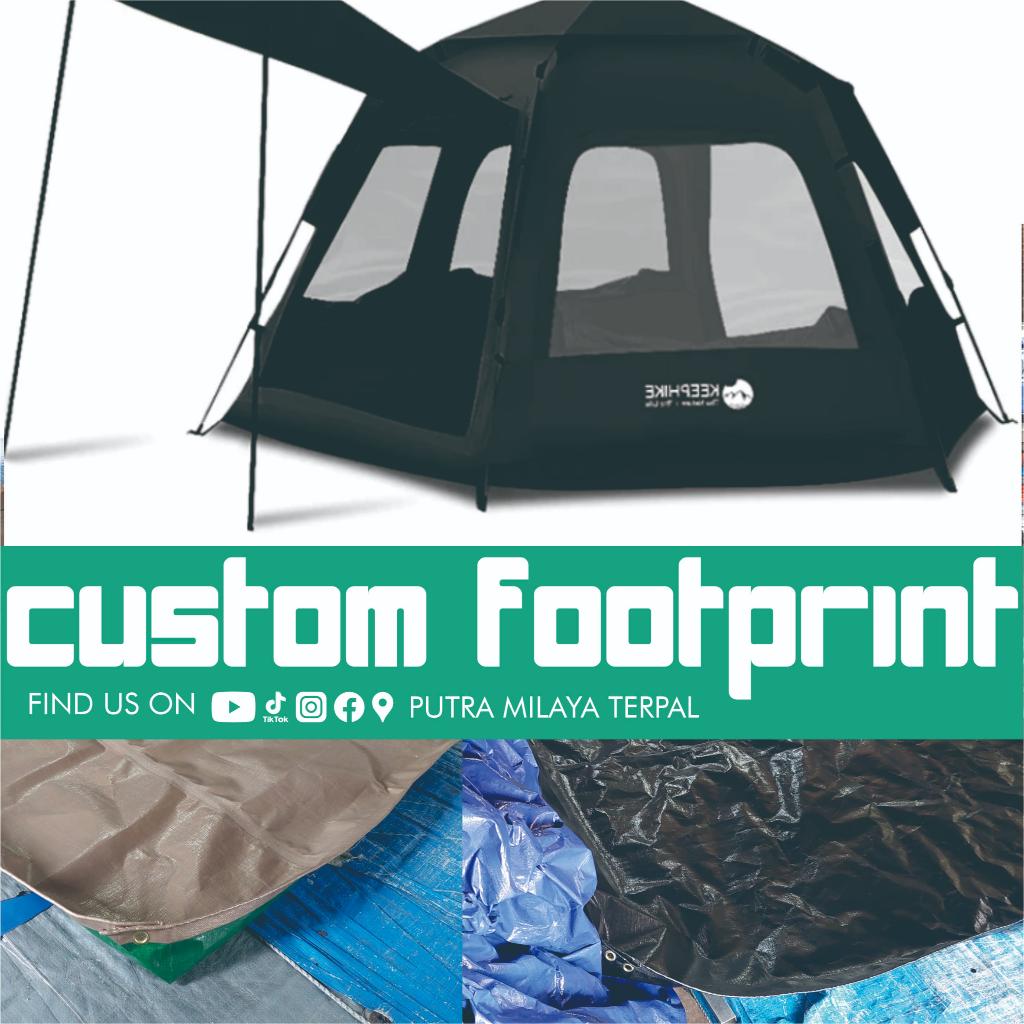 Footprint Tenda Keephike Heksagonal / Alas Tenda Keephike / Footprint Tenda Bahan Terpal