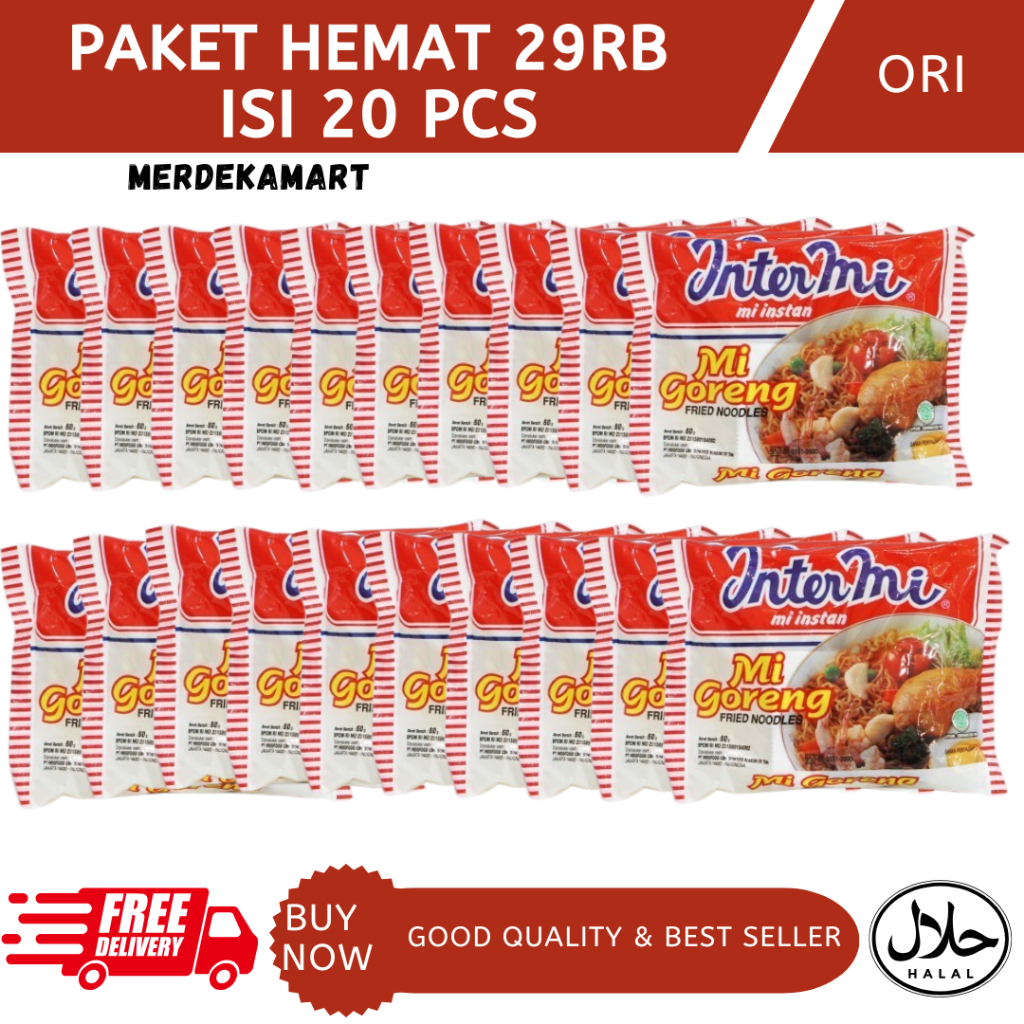 

KEDIRI JATIM - (20 PCS) MIE INTERMIE GORENG ORI PEDAS MIX