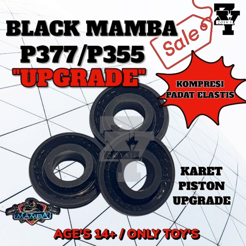 Karet / Seal Piston UPGRADE Mainan Anak Black Mamba P377/P355