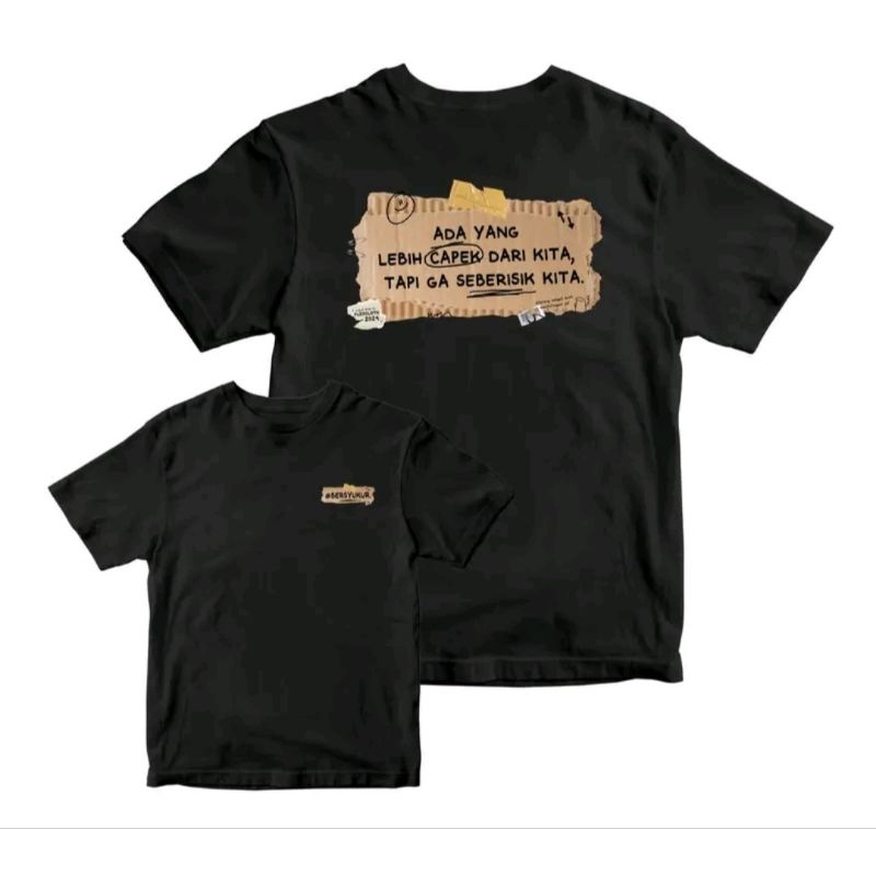 KAOS KATA KATA ADA YANG LEBIH CAPEK KAOS DISTRO