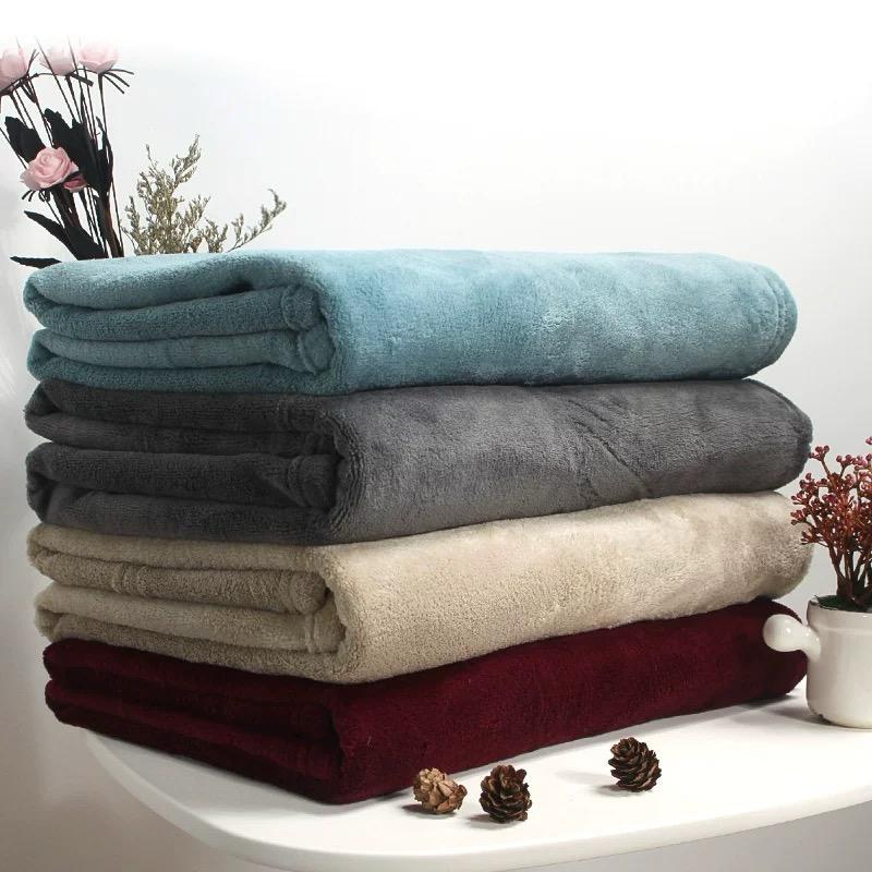 Selimut Bulu Tebal Polos Dewasa Keren 150x200